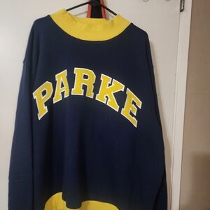 ❤️❤️SOLD❤️❤️[XXL]Parker Navy and Yellow Women Sweater [2XL]